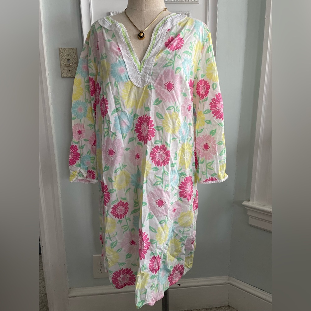 Lilly Pulitzer Floral Beach Coverup Size Large